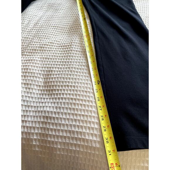 Eileen Fisher Black Pull On Straight Leg Ankle Pants Size Small Minimalist Boho - Picture 5 of 10